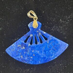 14K Lapis Lazuli Pendant